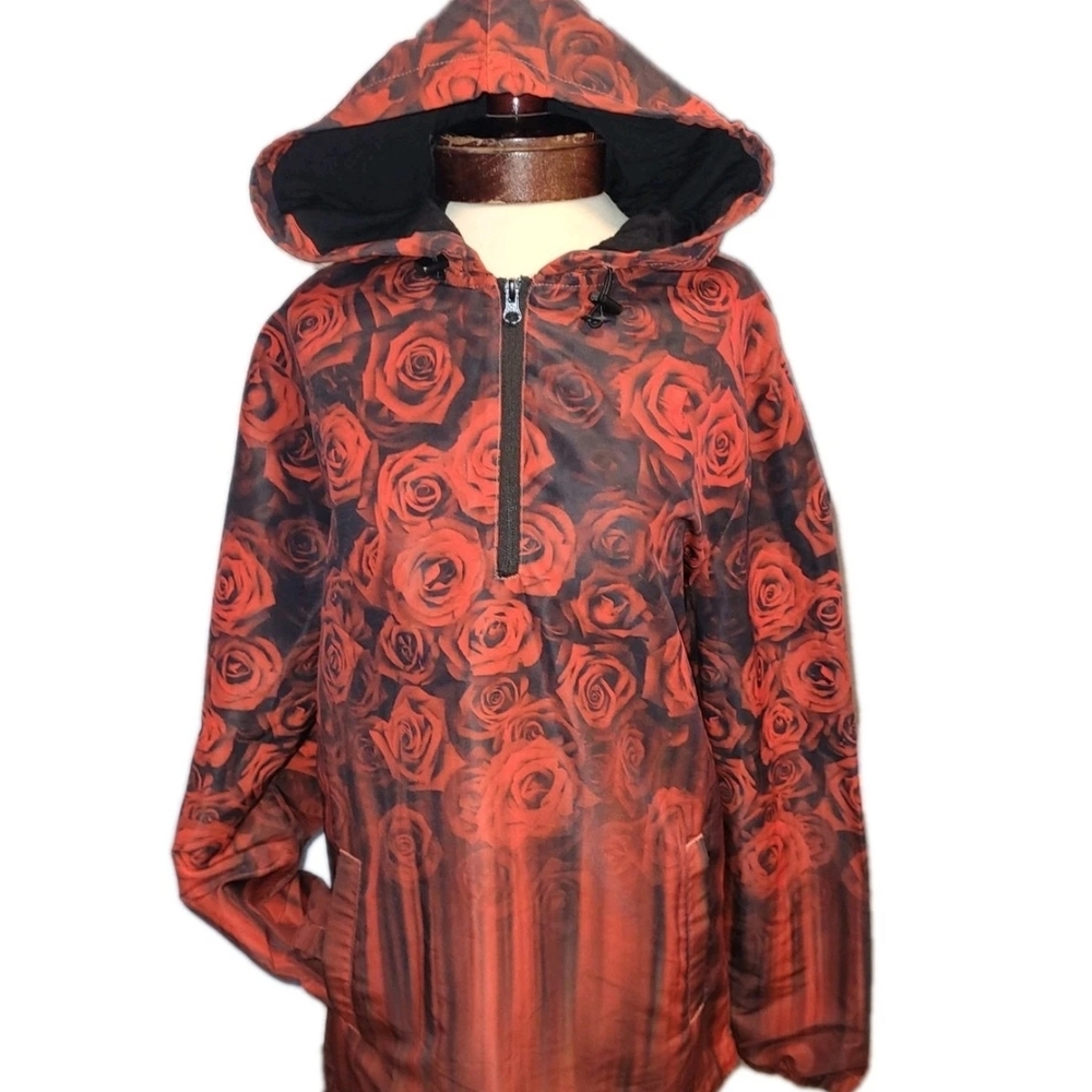 RUE 21 WOMENS small ROSE Half Zip Jacket